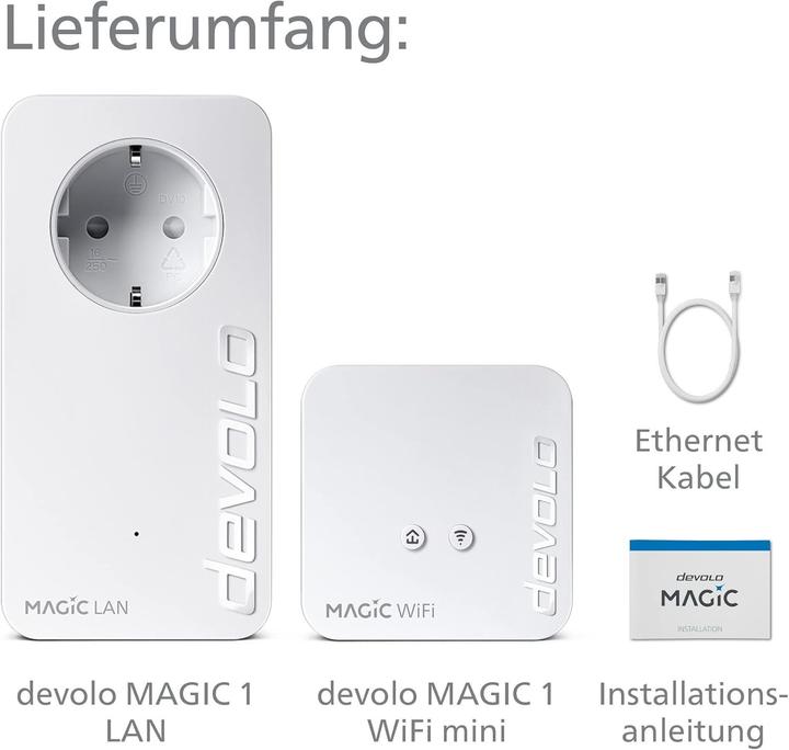 Image du produit Devolo Kit de démarrage Magic 1 WiFi mini (1200 Mbit/s)