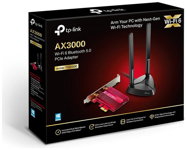 Immagine prodotto TP-Link Adattatore Archer TX3000E Wi-Fi 6 PCIe AX3000 Bluetooth 5.0 (Mini PCI Express)
