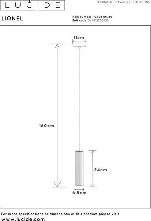 Produktbild Lucide Lionel (E27)