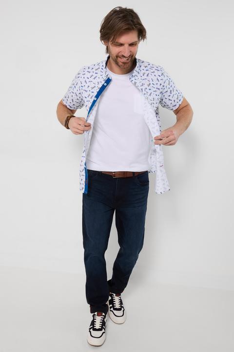 Produktbild Joe Browns Dragonfly Print Shirt with Button-Down Collar (XXL)