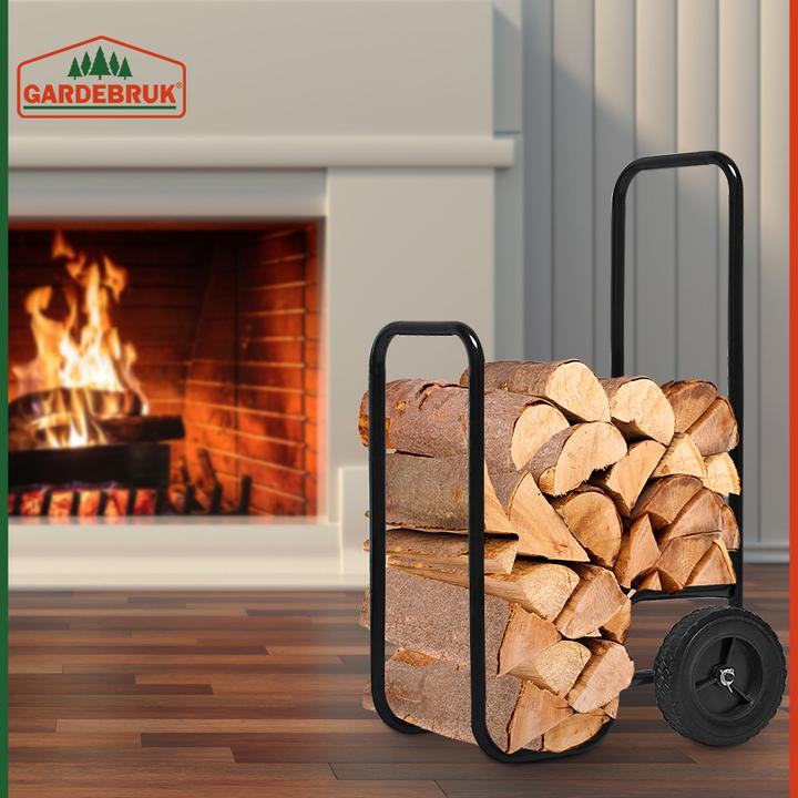 Actual product image Deuba Firewood trolley