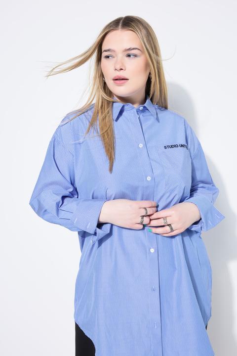 Produktbild Studio Untold Hemdbluse, oversized, Streifen, bestickte Tasche (42, 44)