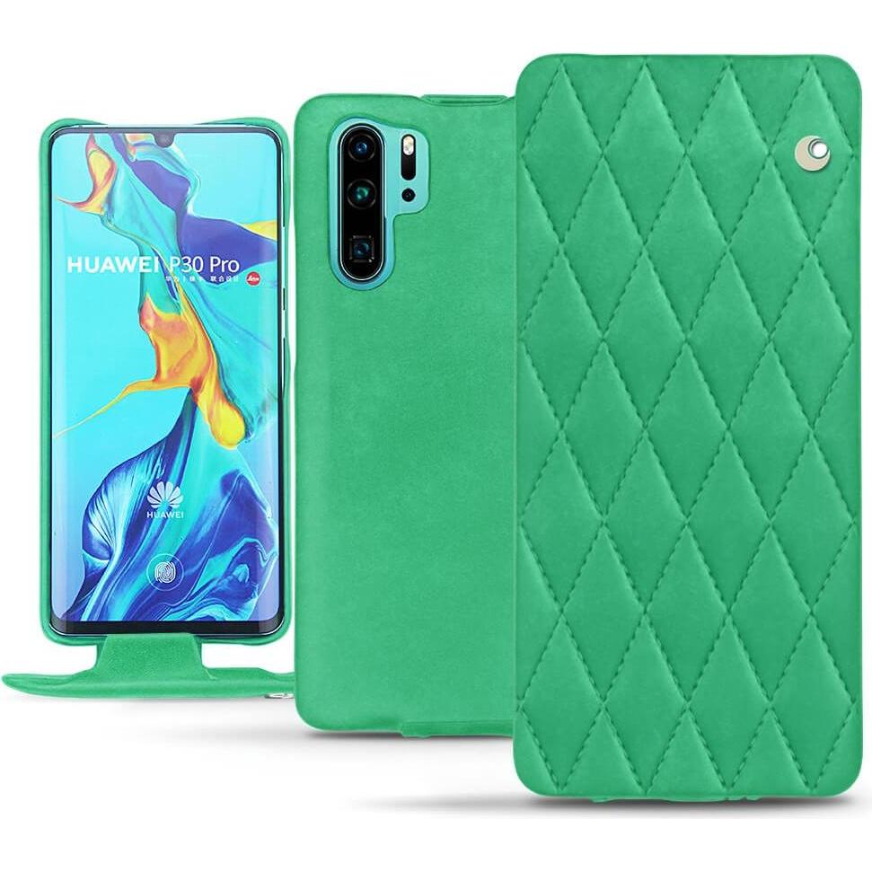 Noreve Lederschutzhülle vertikal (Huawei P30 Pro), Smartphone Hülle, Mehrfarbig