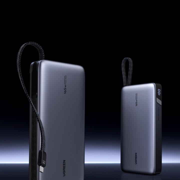 Actual product image Ugreen Nexode PB552 25,000mAh 165W PowerBank with Built-in USB-C Cable (25000 mAh, 165 W)