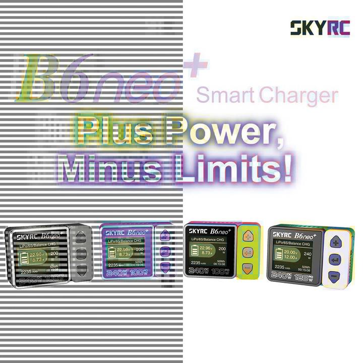 Actual product image SkyRC B6neo+ Ladegerät pink LiPo 1-6s 10A 200W