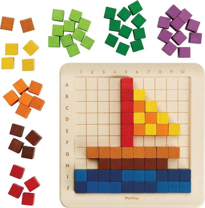 Produktbild Plantoys Zählwürfel Unit Link Serie (Deutsch, Englisch, Französisch, Italienisch)