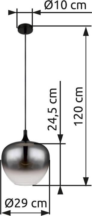 Produktbild Globo Hängeleuchte Maxy schwarz matt 1xE27 (E27)