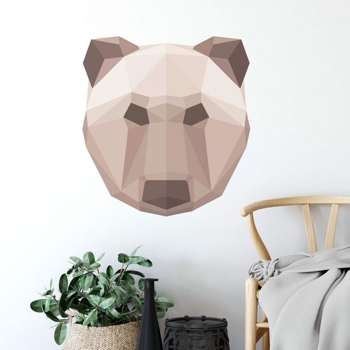 Produktbild Trenddeko Polygon - Bärenkopf (102 x 110 cm)