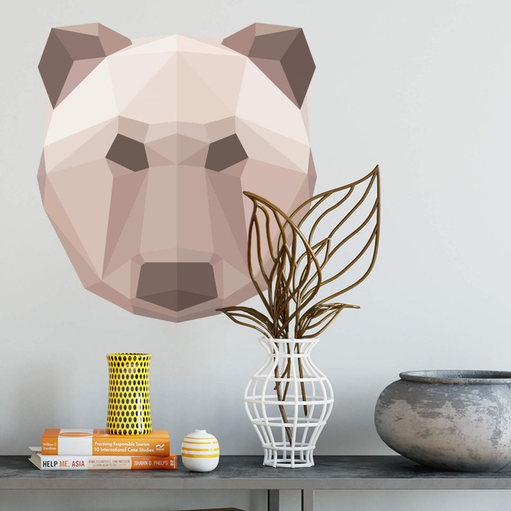 Produktbild Trenddeko Polygon - Bärenkopf (47 x 50 cm)