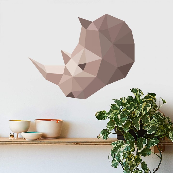 Produktbild Trenddeko Polygon - Nashornkopf (37 x 30 cm)