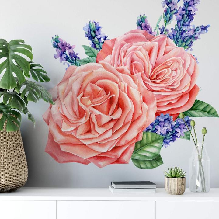 Produktbild Trenddeko Rosen Harmonie rosé XXL (80 x 80 cm)