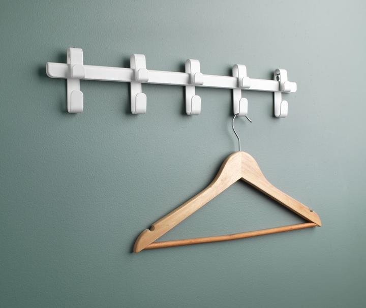 Actual product image JYSK 3600914 Coat rack wall mounted 5 hooks