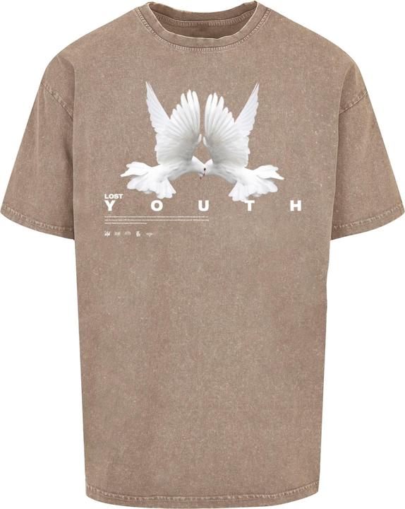 Actual product image Lost Youth LY ACID WASHED TEE DOVE - 105673 (M)