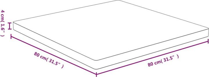 Image du produit VidaXL Douglas (80 x 80 x 4 cm)