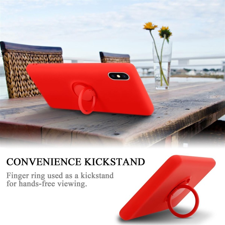 Actual product image Cadorabo TPU Liquid Ring Silicone Case Cover (Apple iPhone XS Max)