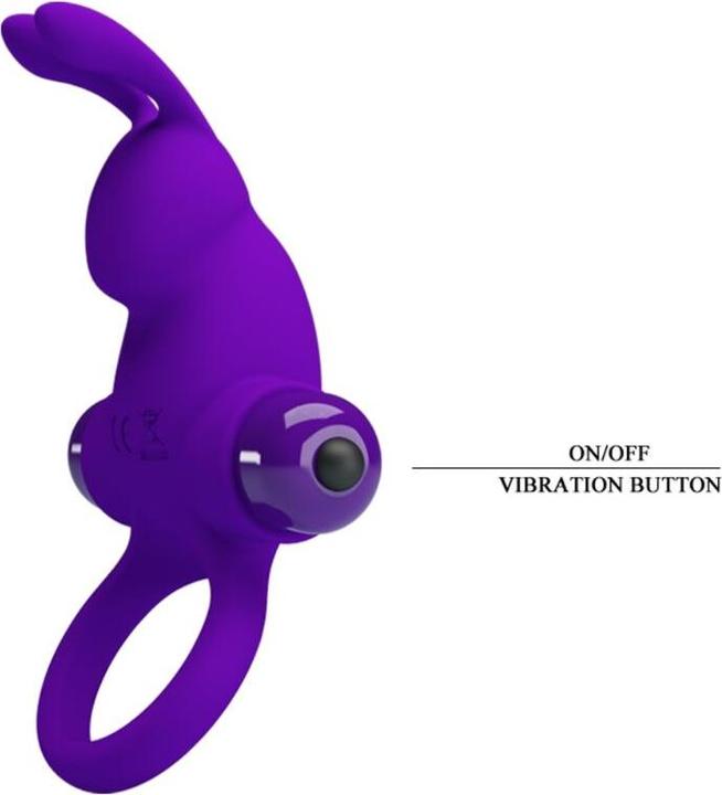 Actual product image Pretty Love Vibrierender Hasen Penisring (6 cm)