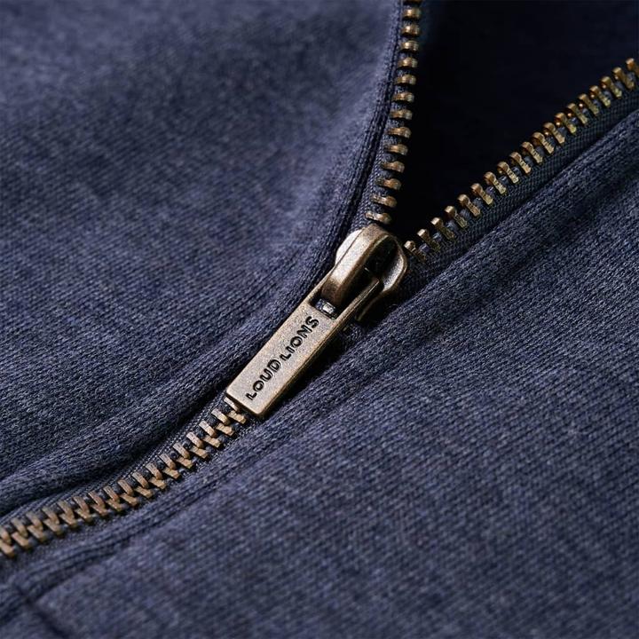 Immagine prodotto VidaXL Felpa con cappuccio per bambini con zip Blu scuro (104)