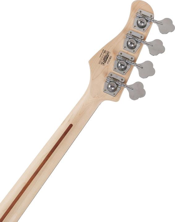 Actual product image Cort Guitars Cort GB24JJ Trans Black (Electric bass, Jatoba (fingerboard), Maple (neck), Maple veneer (top), Poplar wood (body))