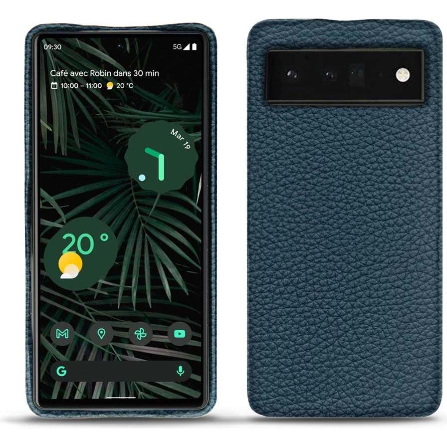 Noreve Lederschutzhülle (Google Pixel 6 Pro), Smartphone Hülle, Blau