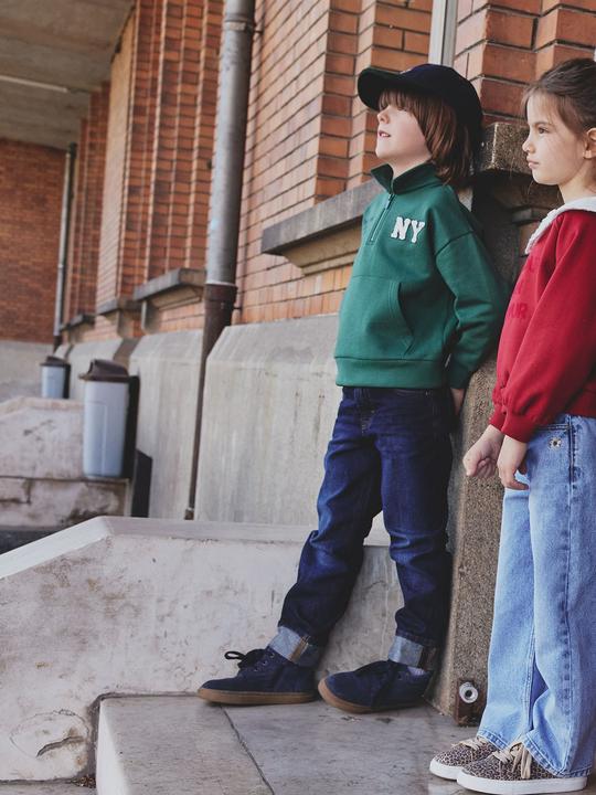Actual product image Vertbaudet Gerade Jungen Jeans mit Beinaufschlag (158)