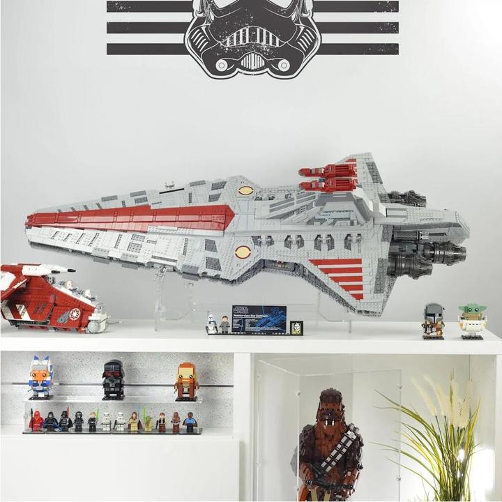 Actual product image iDisplayit Acrylic stand 2 in 1 for LEGO® 75367 SW Venator-class Republic Attack Cruiser