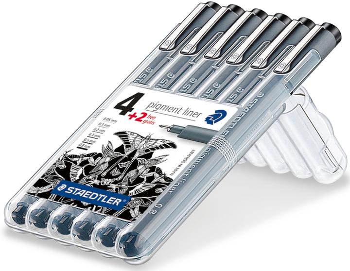 Produktbild Staedtler pigment liner 6ST Box (Black, 6 x)