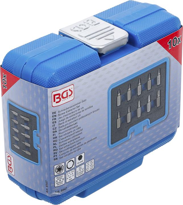 Actual product image BGS Jeu d'extracteurs de vis cassées | 10 pièces