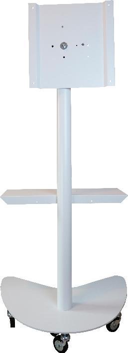 Actual product image ITB Staffa Pavimento Per TV 65 Flip Gyro Trolley Load 50kg Con Ruote (50 kg, 42" - 65")