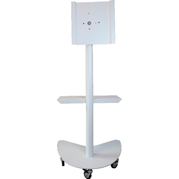 ITB Staffa Pavimento Per TV 65 Flip Gyro Trolley Load 50kg Con Ruote (65", 50 kg), TV Ständer, Weiss