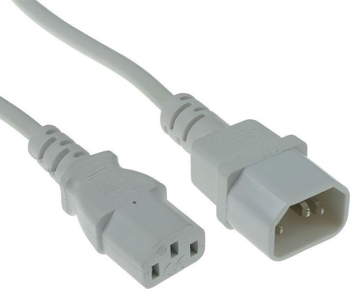 ACT Netsnoer C13 - C14 wit 0,3 m (0.30 m)