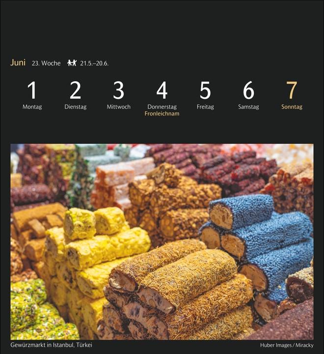 Image du produit Harenberg Die Welt in Farben Postkartenkalender 2026 - Kalender mit 53 Postkarten (Couverture rigide, Allemand)