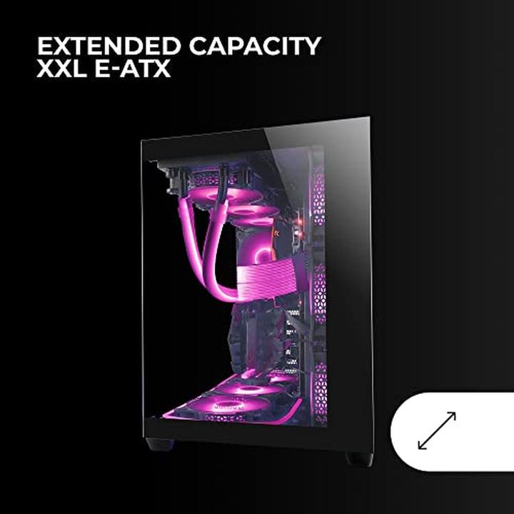 Actual product image Mars Gaming Boitier Grand Tour E-ATX MCV4 RGB avec panneaux vitrés (Noir) (ATX, mATX, Mini-ITX, E-ATX)