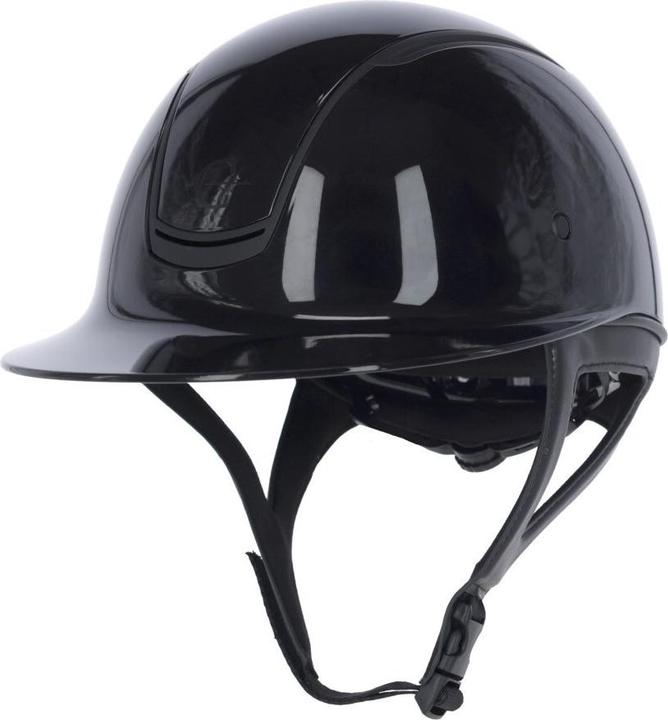 Kerbl Reithelm Eclipse Polo, lackschwarz, 58-61 cm (58 - 61 cm)