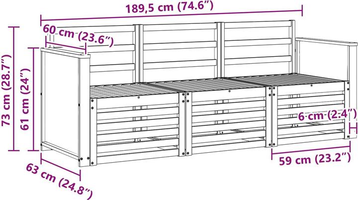 Produktbild vidaXL Gartenmöbel-Sets
