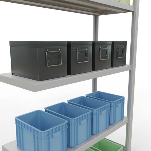 Actual product image Schulte Lagertechnik MULTIplus330 boltless bay system with length ledger