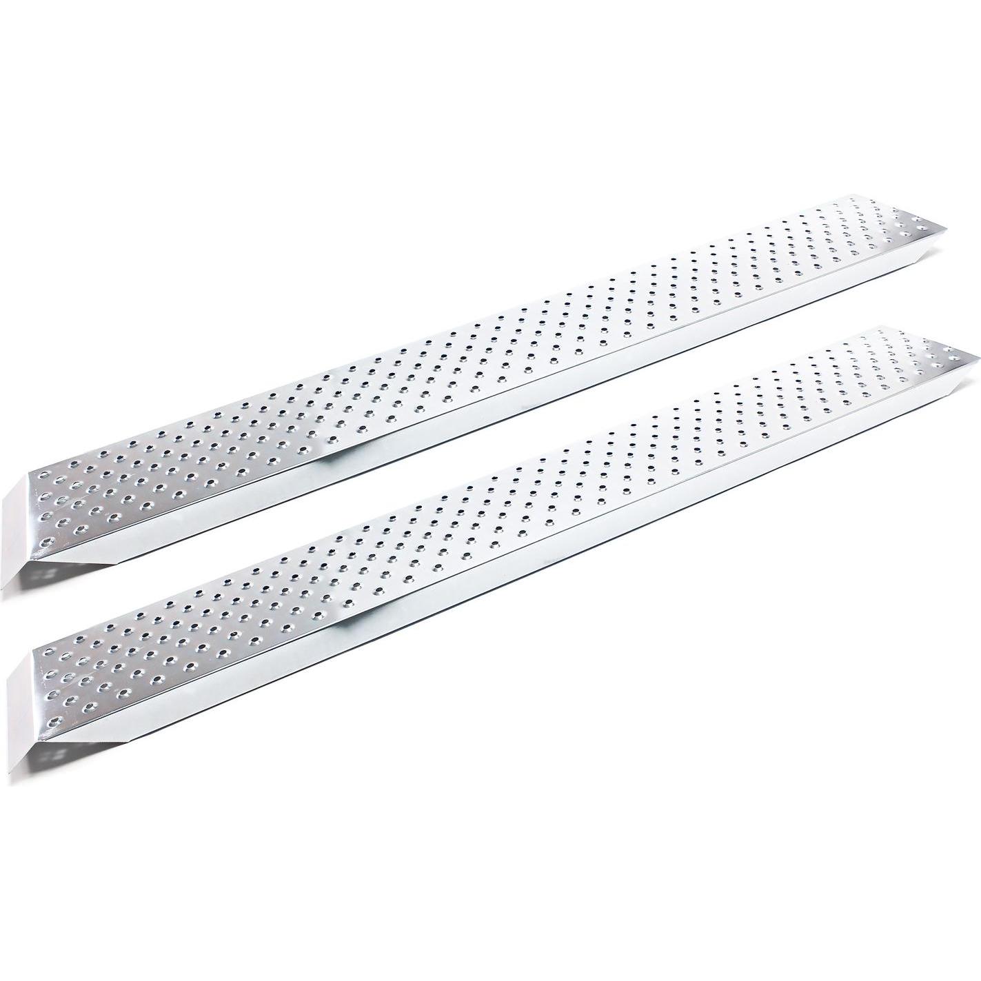 Wiltec, Garagenausstattung, 2xAuffahrrampe 160x22,5cm 400kg verzinkter Stahl Laderampe Auffahrschiene