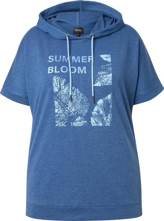 Produktbild Ulla Popken Hoodie, Sommermotiv, Oversized, Kapuze, Halbarm (58)