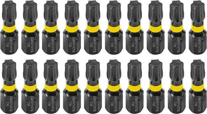 Produktbild Graphite Bity udarowe TX30 x 25 mm, 20 szt.