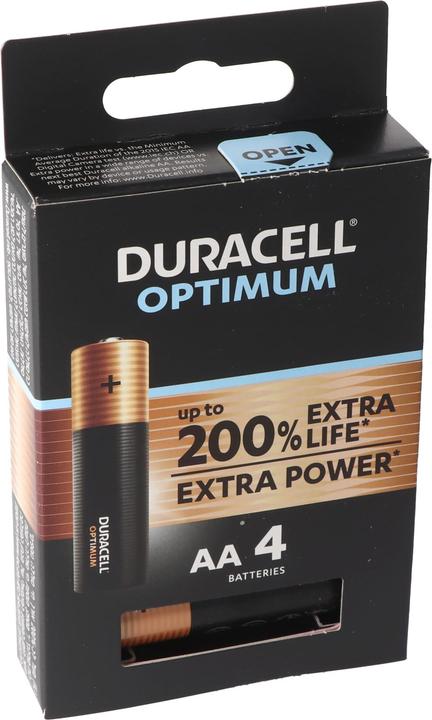 Image du produit Duracell Optimum Pack de 4 piles AA (4 pcs, AA)