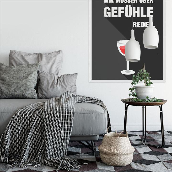 Actual product image Trenddeko Get the wine, we need to talk about feelings. (70 x 100 cm)