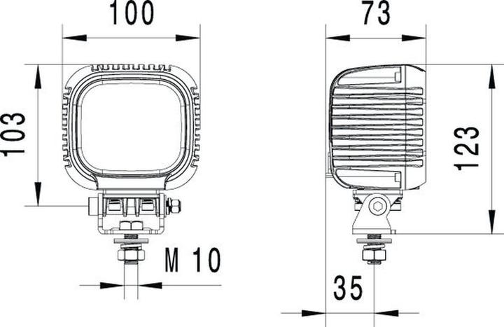 Actual product image Hella Worklight LED Valuefit S3000 3400lm far-reaching illumination