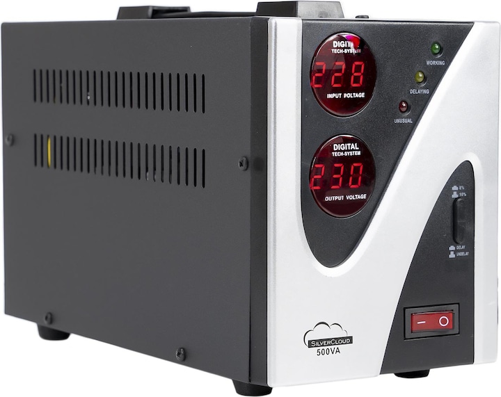 Produktbild SilverCloud Spannungsstabilisator 500VA 300W 2,3A (500 VA, 300 W)