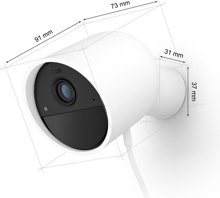 Actual product image Philips Hue Secure Wired Camera (1920 x 1080 Pixels)