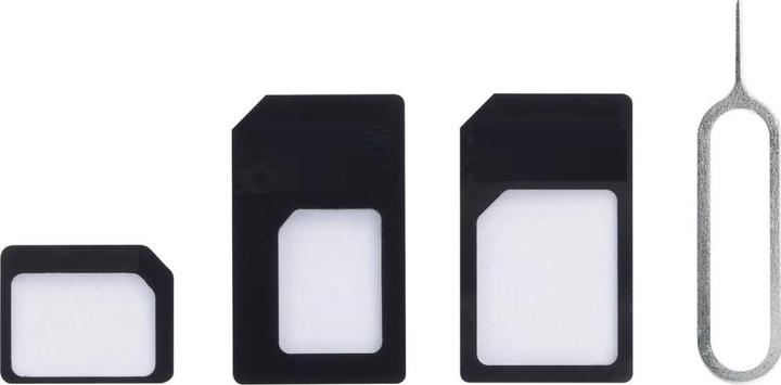 Produktbild PowerGuard Sim Card Adapter Set mit Opening Tool (4-in-1)