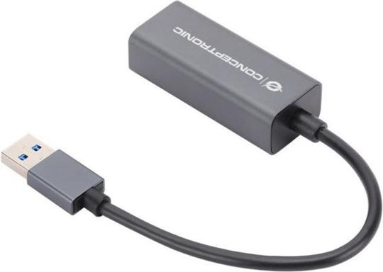 Actual product image Conceptronic Adapter USB3.2 Gen 1 -> RJ45 10/10001000 (USB, USB-C)
