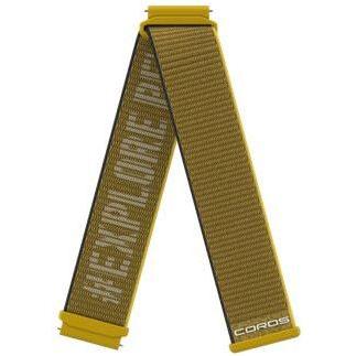 Coros Cinghia in nylon - Geltona, APEX 2, PACE 2, APEX 42 (Nylon), Cinturini per orologi, Giallo
