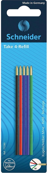 Actual product image Schneider Take (Refill, Black, Blue, Green, Red)