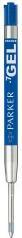 Image du produit Parker Pen Recharge de gel ECO, bleu, largeur de trait : M, blister de 2 encre à séchage rapide, résistante au (Mine de gel, Bleu, 0.70 mm)