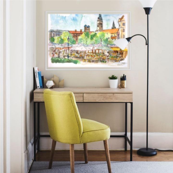 Image du produit Trenddeko Munich - Viktualienmarkt (60 x 40 cm)
