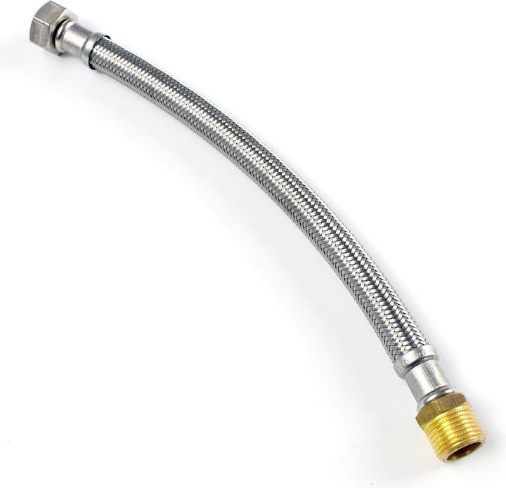 Actual product image XPOtool 500mm Flexible Hose DN13 3/4" UN (24.12mm) & 1/2" M (20.95mm) Stainless Steel EPDM Arm